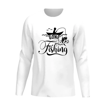 Gone Fishing Men Long Sleeve Shirt
